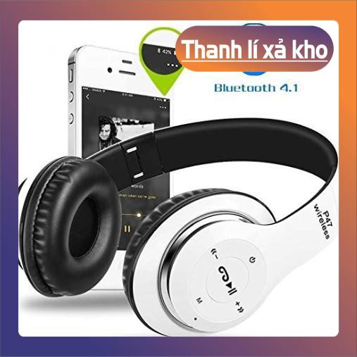 tai nghe bluetooth P47 chụp tai bass đập cực mạnh, tai nghe không dây P47 có khe cắm thẻ nhớ - frees