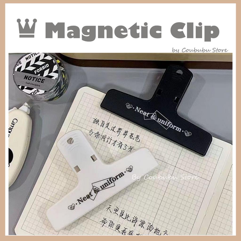 ✿Áo Thun Coububu Coububu In Hình Cá Tính✿ Kẹp Từ Tính Bằng Nhựa Đuôi Dài Chuyên Dụng Cho Tài Liệu / Sổ Tay