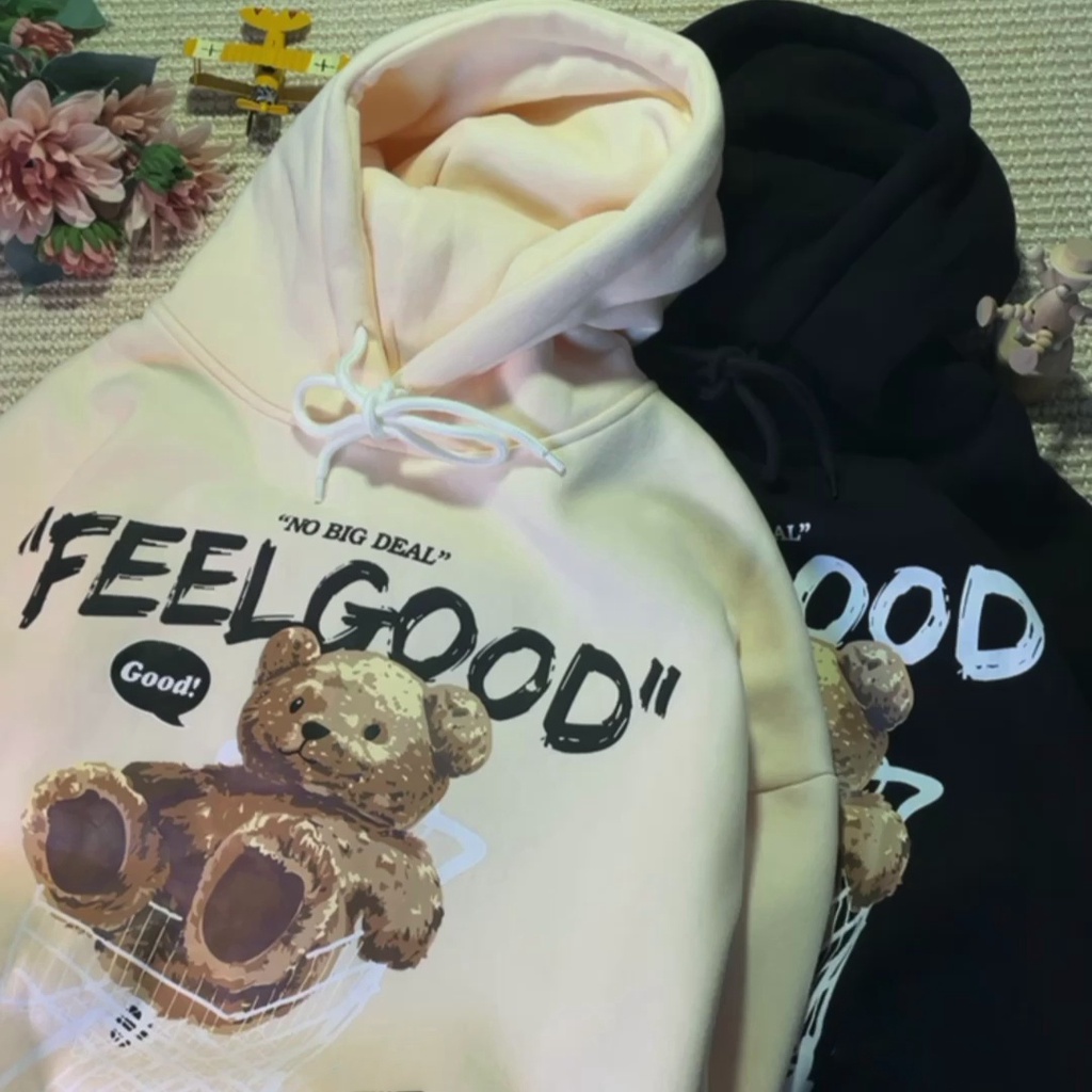 Áo Hoodie GYG Unisex Feel Good No Big Deal Form Rộng Oversize Phong Cách Hàn Quốc | BigBuy360 - bigbuy360.vn