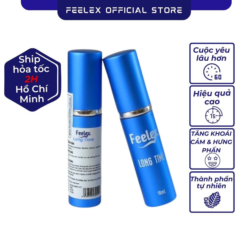 Gel bôi trơn Feelex lubricant OZO performa dạng xịt dung tích 5ml