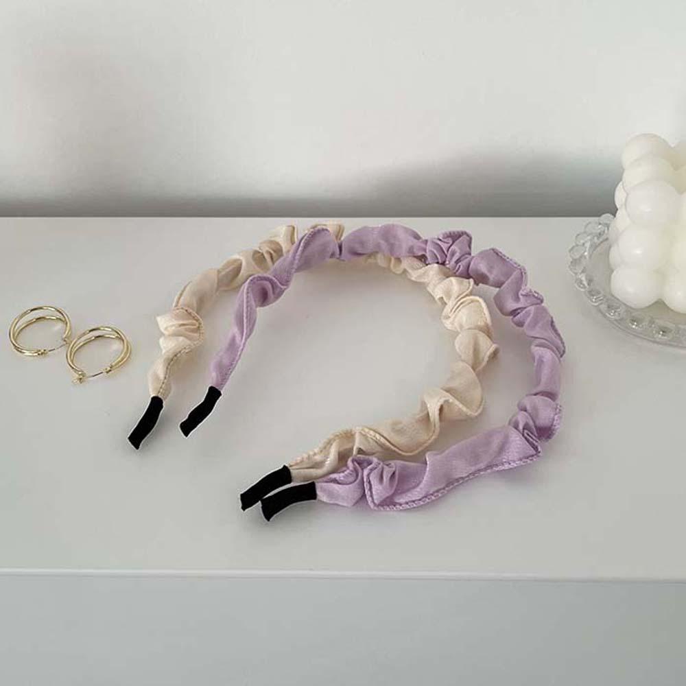 Băng Đô Cài Tóc Màu Kem Phong Cách Hàn Quốc Cổ Điển Thời Trang WMES15H