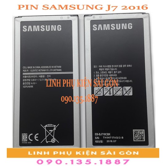 PIN SAMSUNG J7 2016