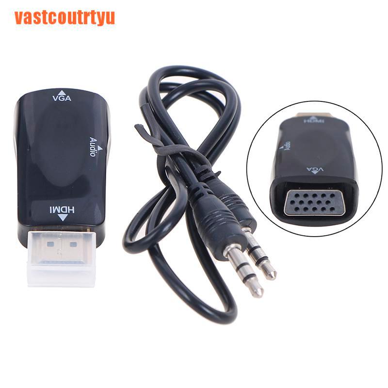 Cáp Chuyển Đổi Âm Thanh Hdmi Sang Vga Hd 1080p Cho Máy Tính | BigBuy360 - bigbuy360.vn