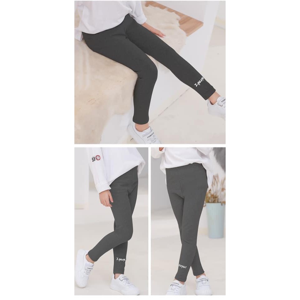 Quần legging cotton cho bé gái Quảng Châu co giãn quần áo thu đông trẻ em