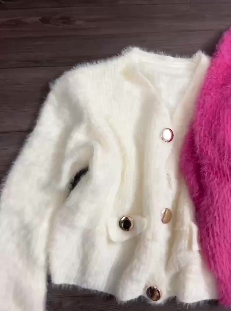 Áo len lông thỏ dáng ngắn tiểu thư quảng châu cao cấp loại 1 | BigBuy360 - bigbuy360.vn