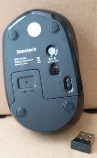 CHUỘT BLUETOOTH SIMETECH V7200B ĐA NĂNG Bluetooth + Wireless - Dùng cho Ipad, Điện thoại