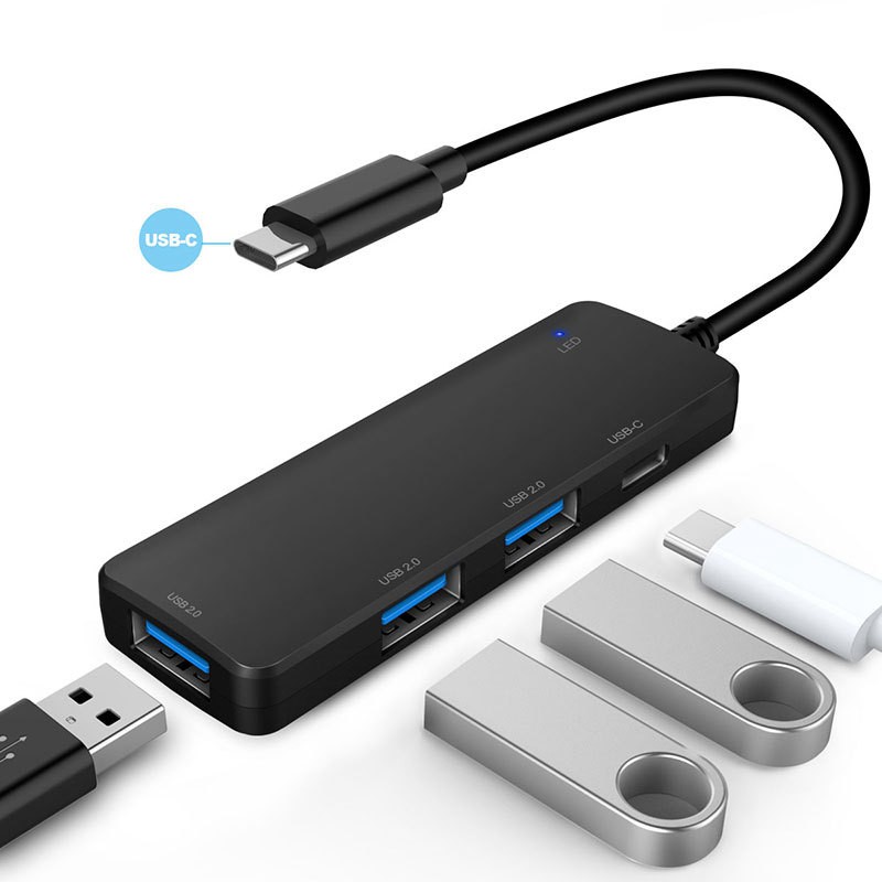 Hub Chuyển Đổi 4 Cổng Usb C Sang Usb 2.0 Cho Pc Laptop Macbook Pro