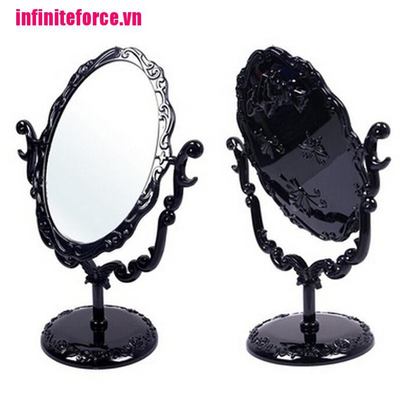 Gương Trang Điểm Để Bàn Hình Bướm Đen Phong Cách Gothic