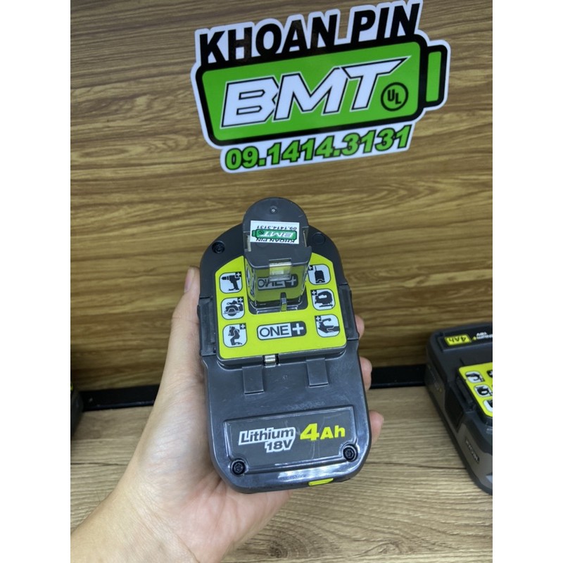 PIN RYOBI 18V 4Ah  RB18L40A hàng Mỹ