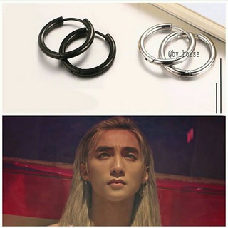 Bông tai khoen tròn titan cao cấp Sơn Tùng MTP bt116 giá 2 chiếc