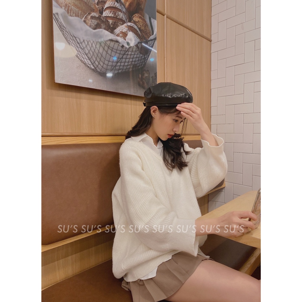 Áo len cổ tim cúc dọc form rộng A2062 SUSTORE | BigBuy360 - bigbuy360.vn