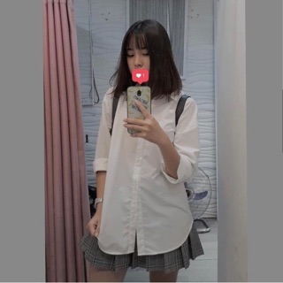 Áo Sơ Mi Trắng Dài Tay