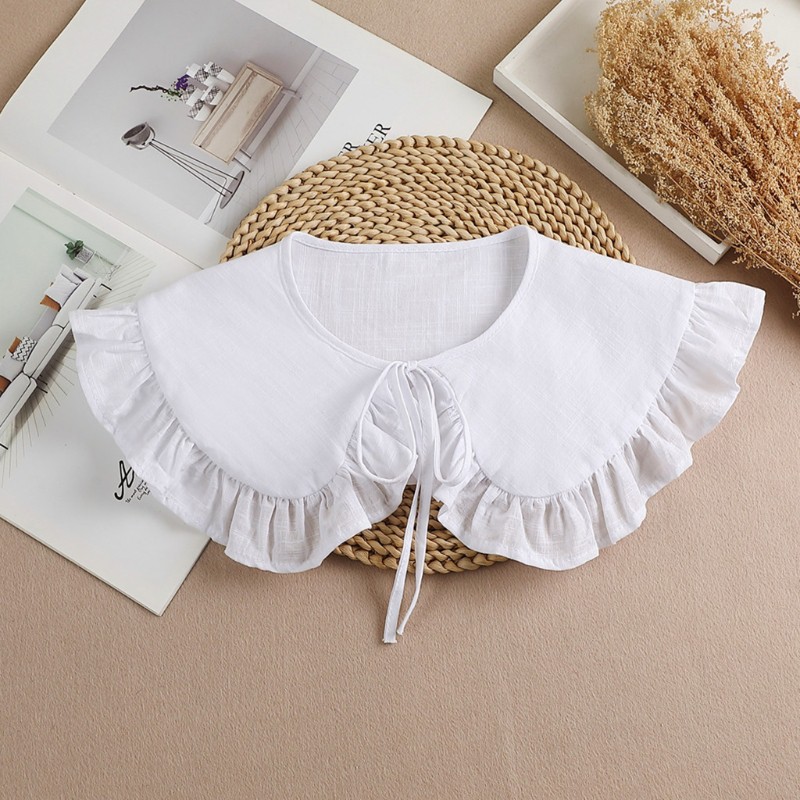 Cổ Áo Sơ Mi Giả Màu Trắng Thời Trang Cho Nữ