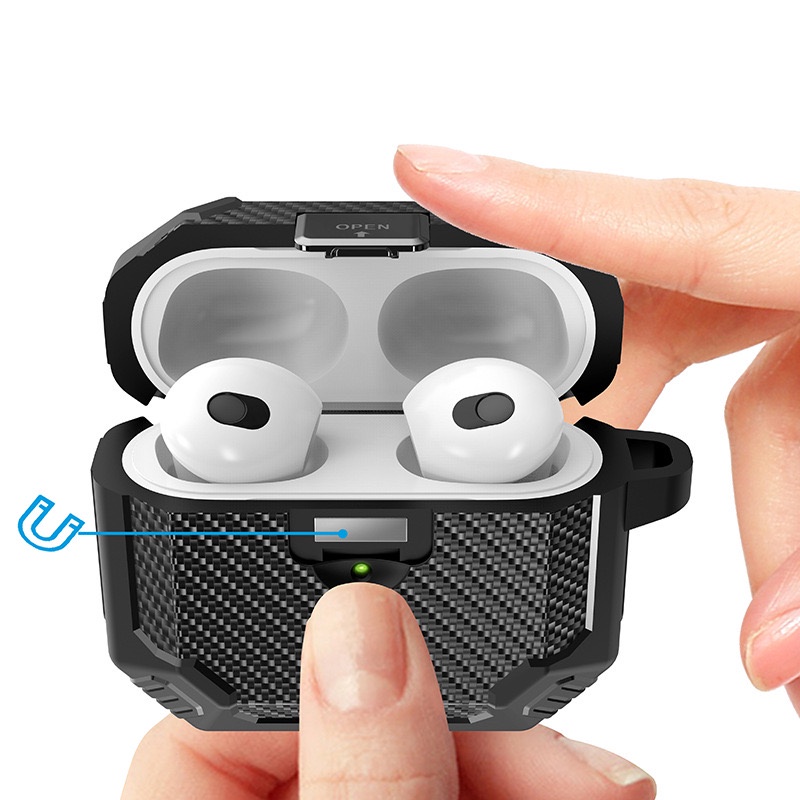 Vỏ case chống shock bảo vệ, bao đựng tai nghe airpods 1 2 3 PRO