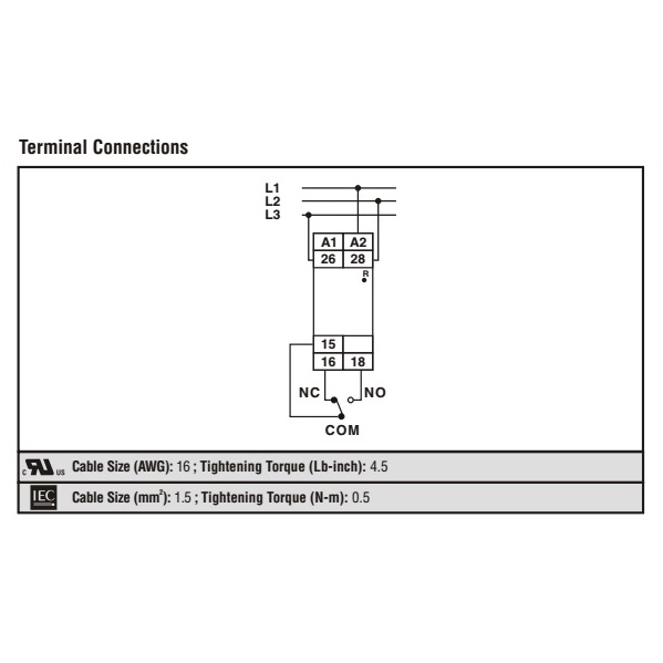 RELAY BẢO VỆ MẤT PHA - CÂN BẰNG PHA - ĐẢO PHA 600PSR-CE 154/500VAC SELEC