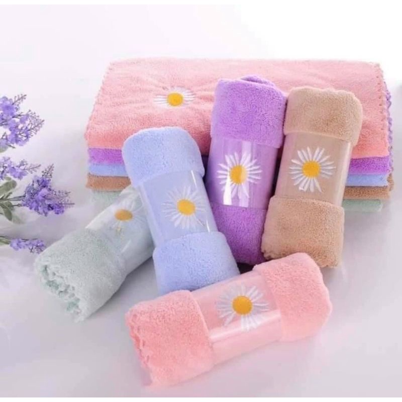 SÉT 5 KHĂN MẶT HOA CÚC XUẤT HÀN ,