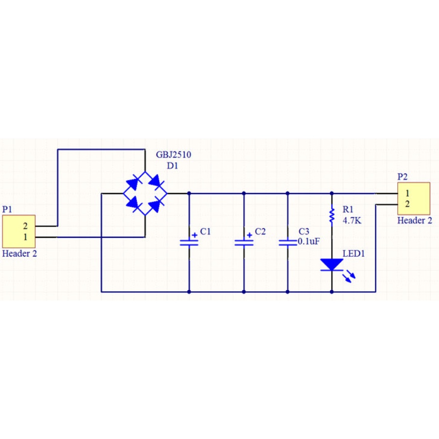 Bo mạch nguồn Audio công suất cao 2 tụ 8A 25x74x73mm