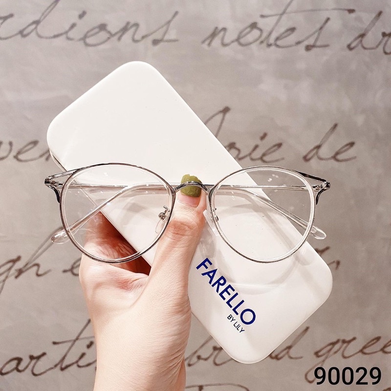 Kính kim loại tai mèo 90029 best seller Jolie eyewear chống ánh sáng xanh, UV400