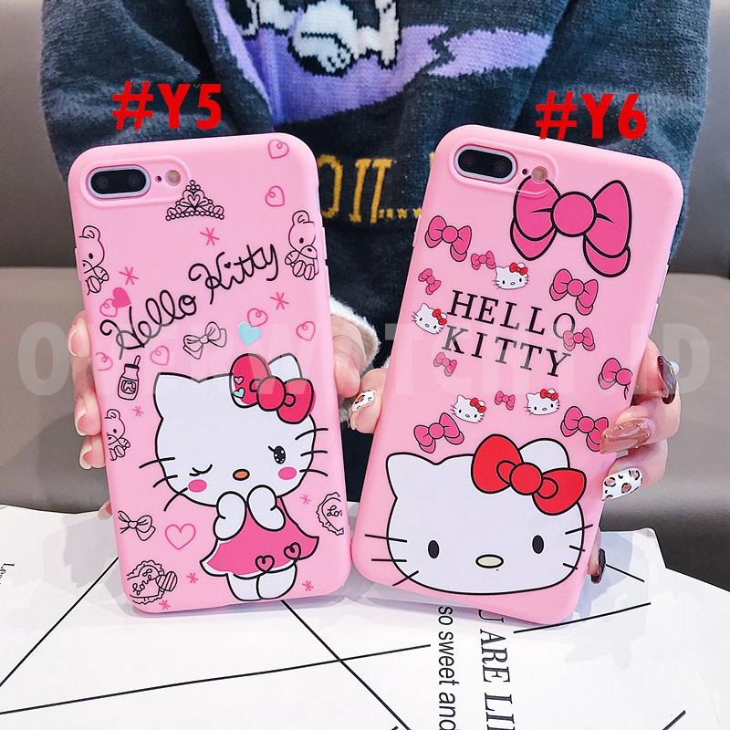 Ốp điện thoại dẻo họa tiết Hello Kitty 3D dễ thương cho iPhone 6 6S 7 8 Plus X XS Max XR