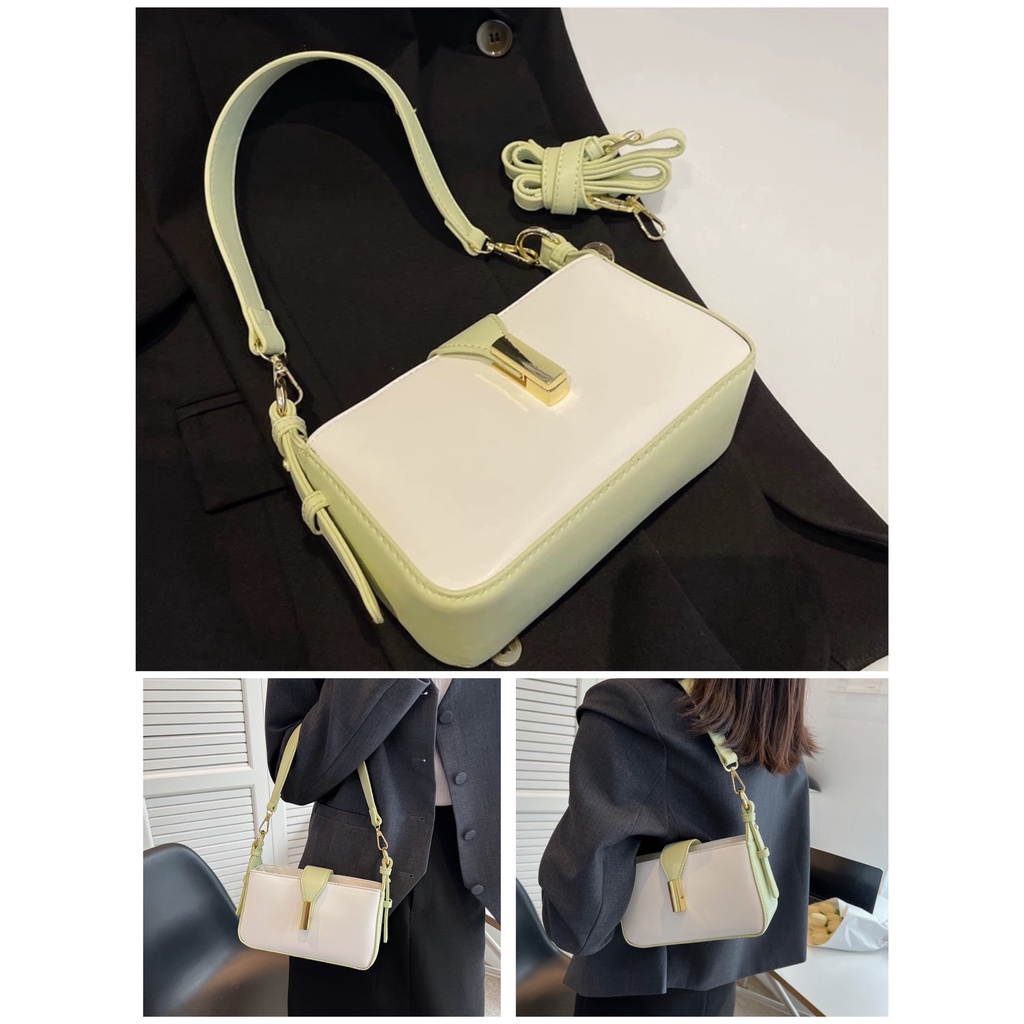 Túi Xách Nữ Đeo Chéo Dáng Vuông Thiết Kế Đơn Giản Đi Làm Dự Tiệc Thời Trang Cao Cấp - T19175