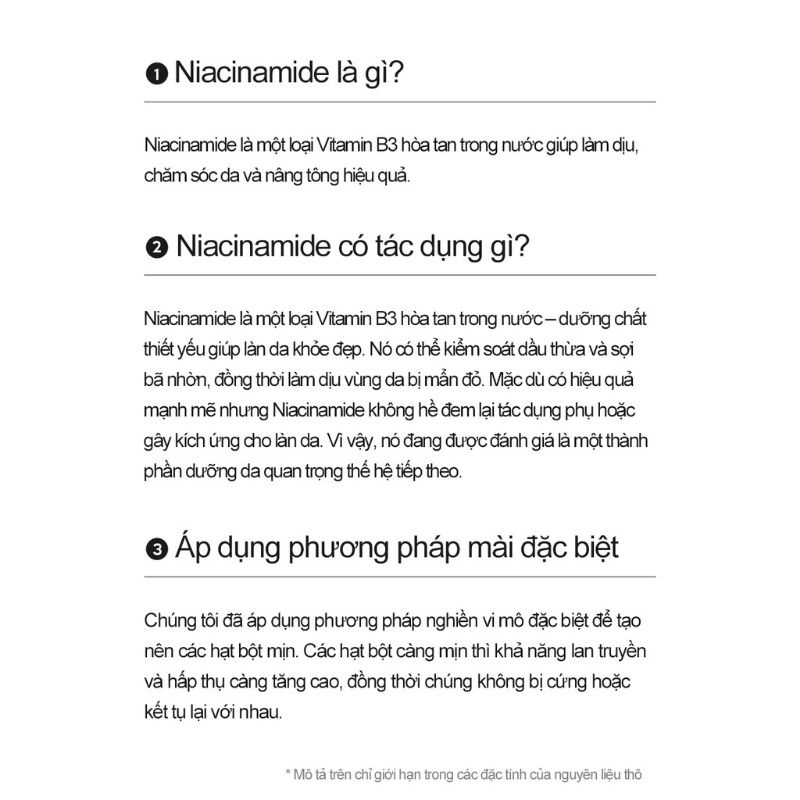 Bột Dưỡng Da Làm Trắng Niacinamide 100 Powder