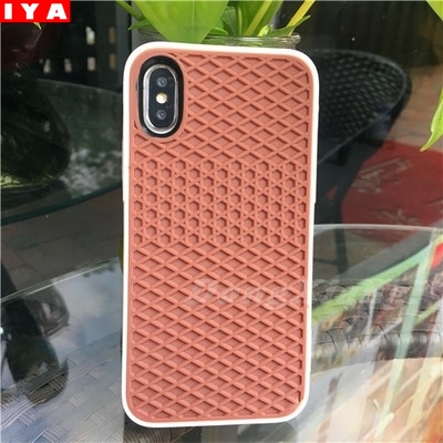 Ốp điện thoại cao su kiểu waffle bảo vệ cho Iphone 12 Pro Max 11 Pro Max 5 5S 6 6S Xs Max 7 8 Plus