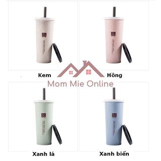 Bình nước nhựa lúa mạch kiêm ly uống nước chống rò rỉ - B131