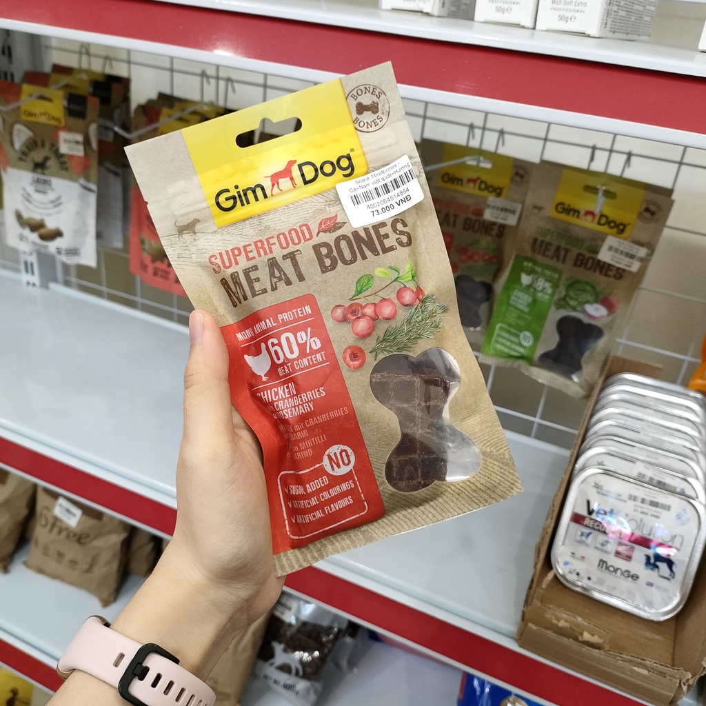 70g - GIMDOG SUPERFOOD MEAT BONES – SNACK THỊT TƯƠI CHO CHÓ