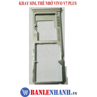 Khay sim, thẻ nhớ vivo v7 plus màu vàng