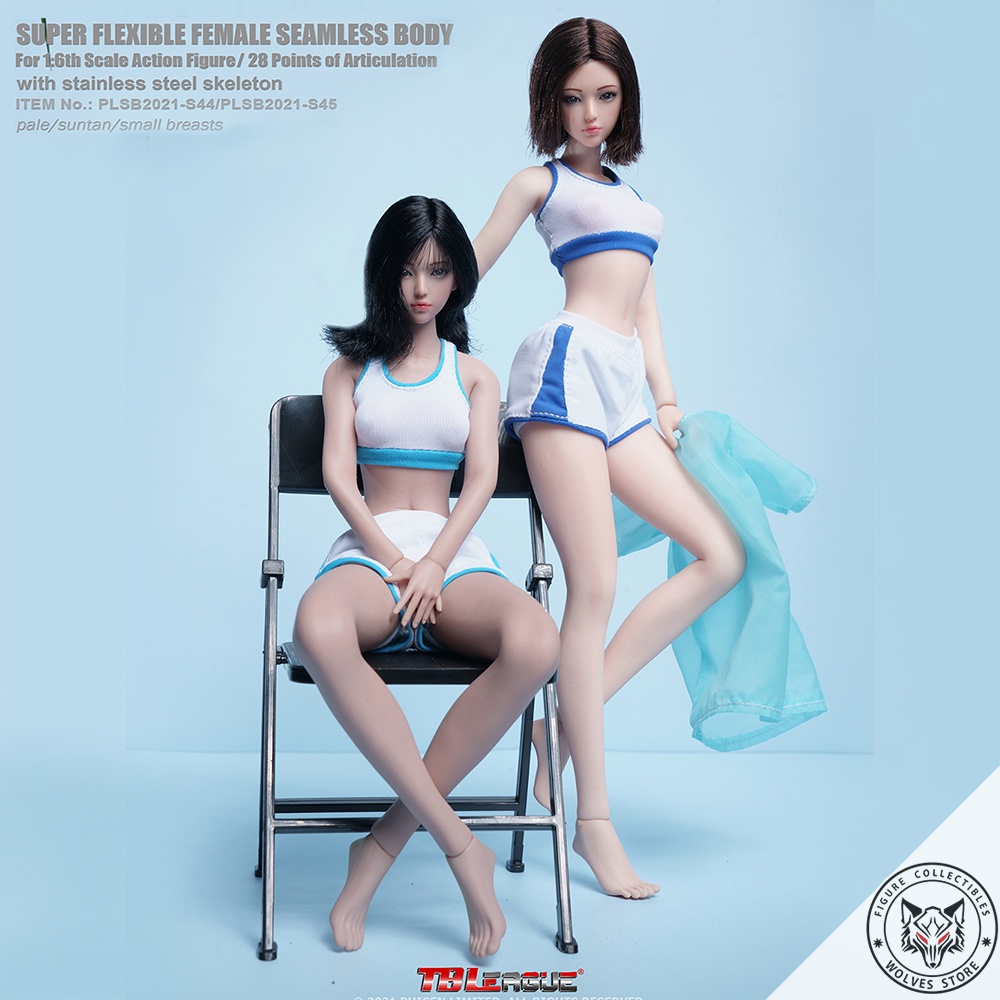 Mô hình chính hãng TBLeague 1/6: Body nữ giới S44 và S45 của Phicen