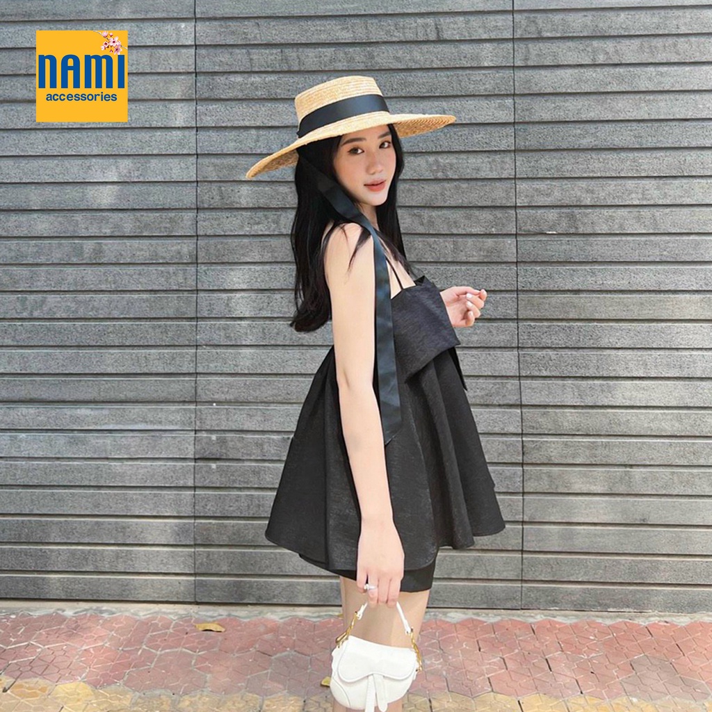 Set Áo Hai Dây Xếp Nơ Ngực Xoè Phồng Kèm Quần Short Siêu Dễ Thương Đáng Yêu - ATNU037