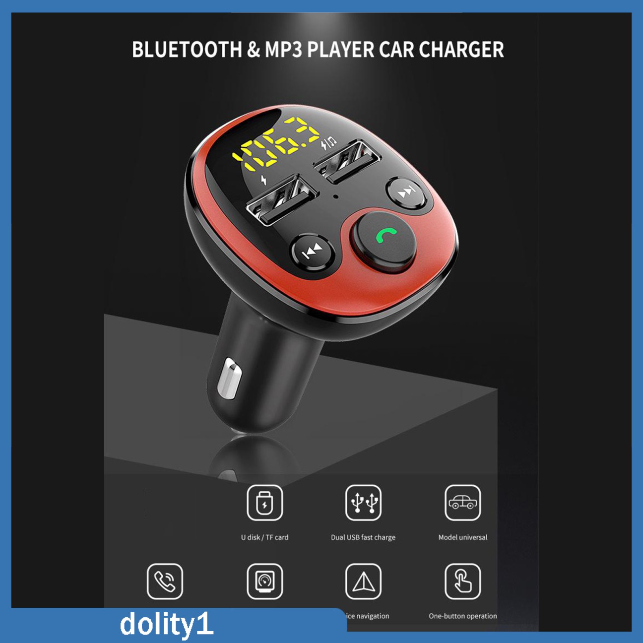 Bộ Phát Nhạc Mp3 Bluetooth Không Dây Cho Xe Hơi