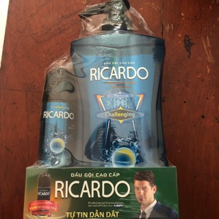 Dầu gội đầu cao cấp giành cho nam giới RICARDO tặng kèm 1 lăn khử mùi