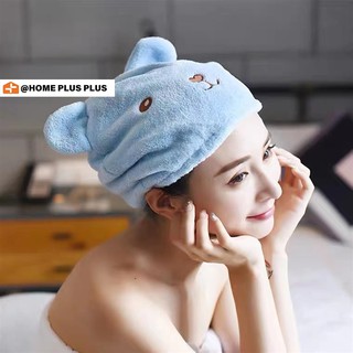 Mũ Trùm Đầu Sấy Khô Tóc Siêu Mạnh Siêu Thấm Hút Nước Nhanh Khô Họa Tiết Hoạt Hình Dễ Thương Cho Người Lớn