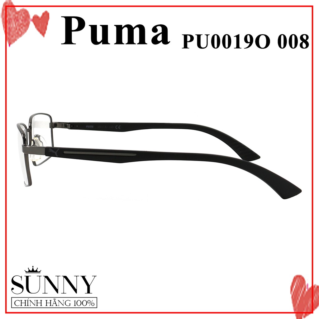 Gọng kính nam nữ chính hãng Puma PU0019O 008 màu sắc thời trang, thiết kế dễ đeo bảo vệ mắt