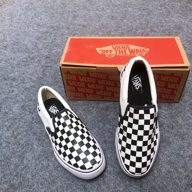 [Tặng hộp giày + tất thời trang] giày thể thao ol lười đen trắng | BigBuy360 - bigbuy360.vn