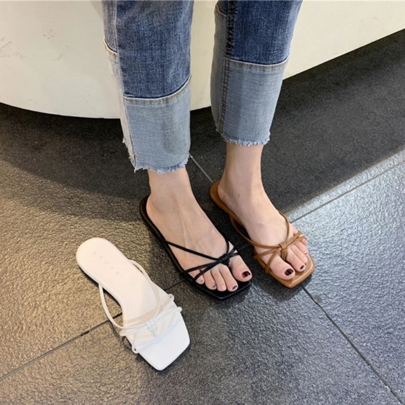 Dép kẹp cọng chỉ dây thắt