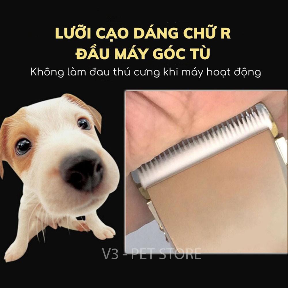 Tông Đơ Cắt Lông Chó Mèo Chaoer, Hàng Nhập Khẩu Chất Lượng Cao, An Toàn Cho Thú Cưng