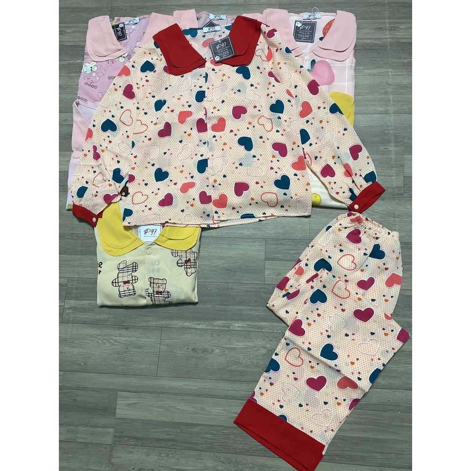 nhiều mẫu pijama nữ tay dài quần dài lụa satin cao cấp giá rẻ