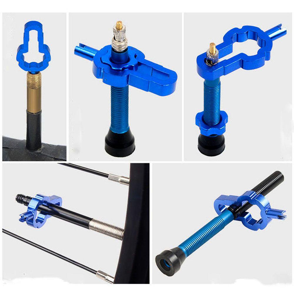Bộ 1 / 2 Dụng Cụ Tháo Van Xe Đạp Leo Núi Thiết Kế Nhỏ Gọn Màu Xanh Dương