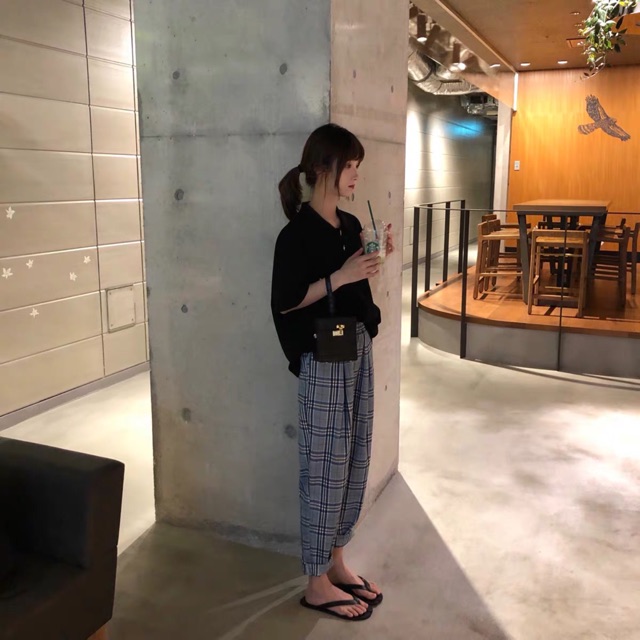 Quần suông sọc caro bigsize (S đến 4XL) | BigBuy360 - bigbuy360.vn