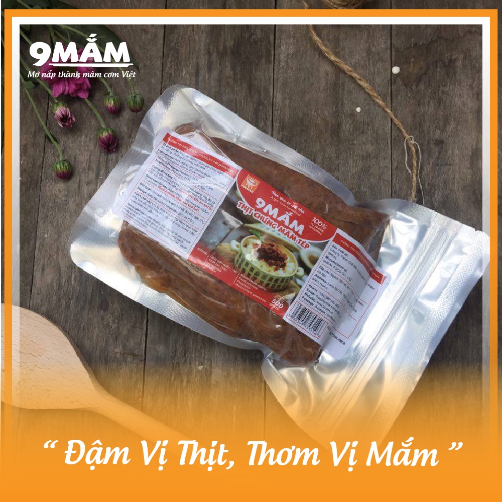 Thịt chưng mắm tép 9MẮM hút chân không 500g