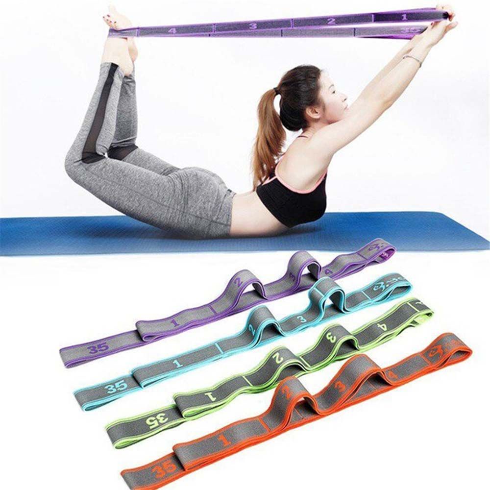 Dây Đai Kháng Lực Bằng Nylon Co Giãn Nhiều Vòng Hỗ Trợ Luyện Tập Yoga / Pilates / Thể Hình