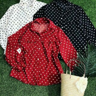 ÁO SƠ MI OVERSIZE KÈM KHĂN QUÀNG CỔ