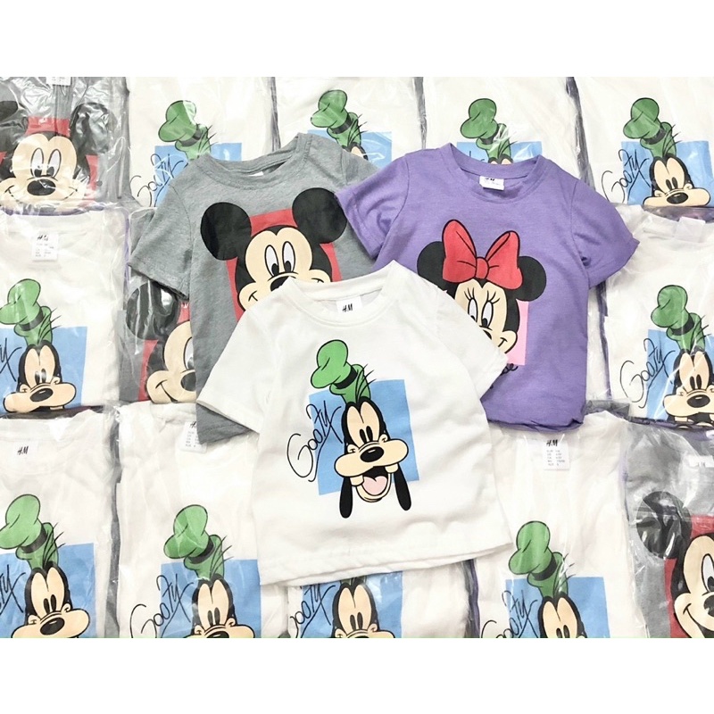 Set 3 áo cộc tay Mic.key cho bé gái 3 màu size từ 10-22 cân