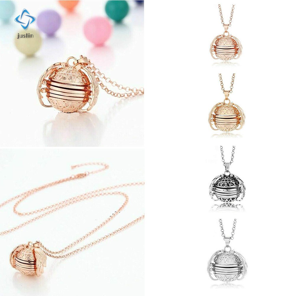 Expanding Photo Locket Necklace Pendant Gift Jewelry Decoration for Women Lady