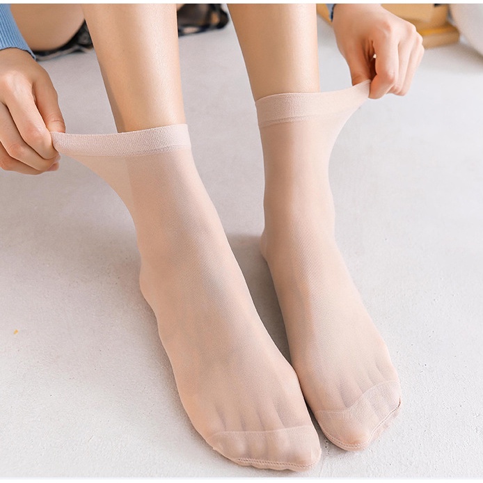 Đôi vớ ngắn bằng vải nhung siêu mềm vô hình thoáng khí thấm hút mồ hôi thời trang xuân hè cho nữ