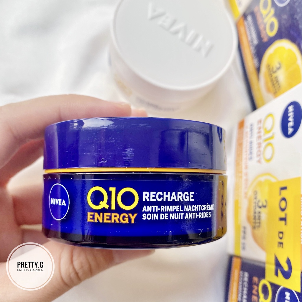 Cặp Kem Nivea Q10 Power dưỡng da Ngày và Đêm , Dưỡng da chuyên sâu, chống lão hoá, dưỡng trắng da