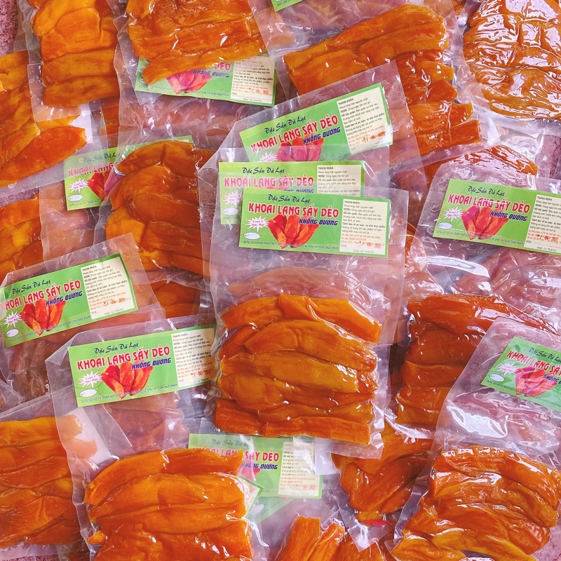 500G(2 gói) Khoai lang mật sấy dẻo không đường - Đặc sản Đà Lạt