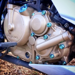 (GR5 XỊN) Combo full 27 ốc titan/salaya gắn lốc máy Raider Satria cực rẻ đẹp